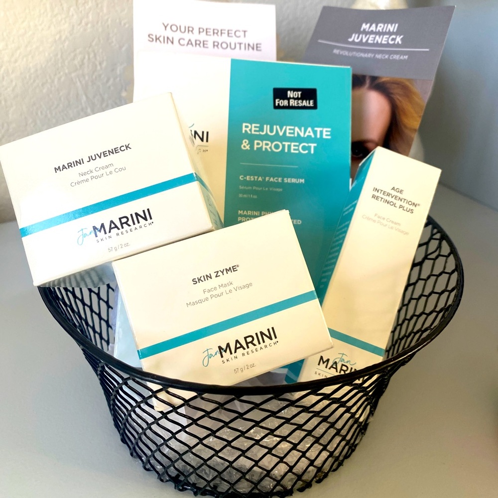 Basket of Jan Marini Skincare Items